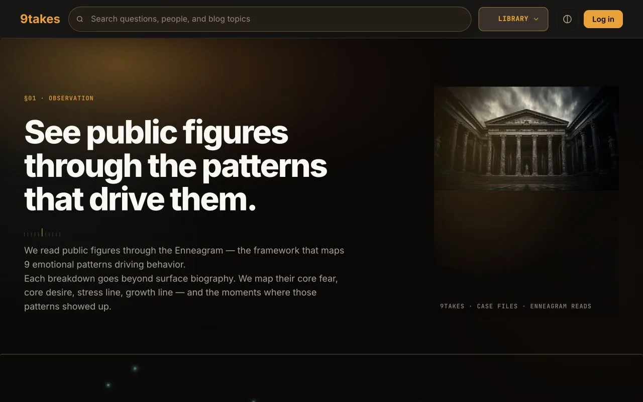 9takes personality analysis library