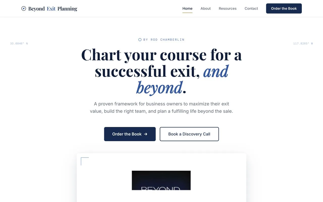 Beyond Exit Planning screenshot