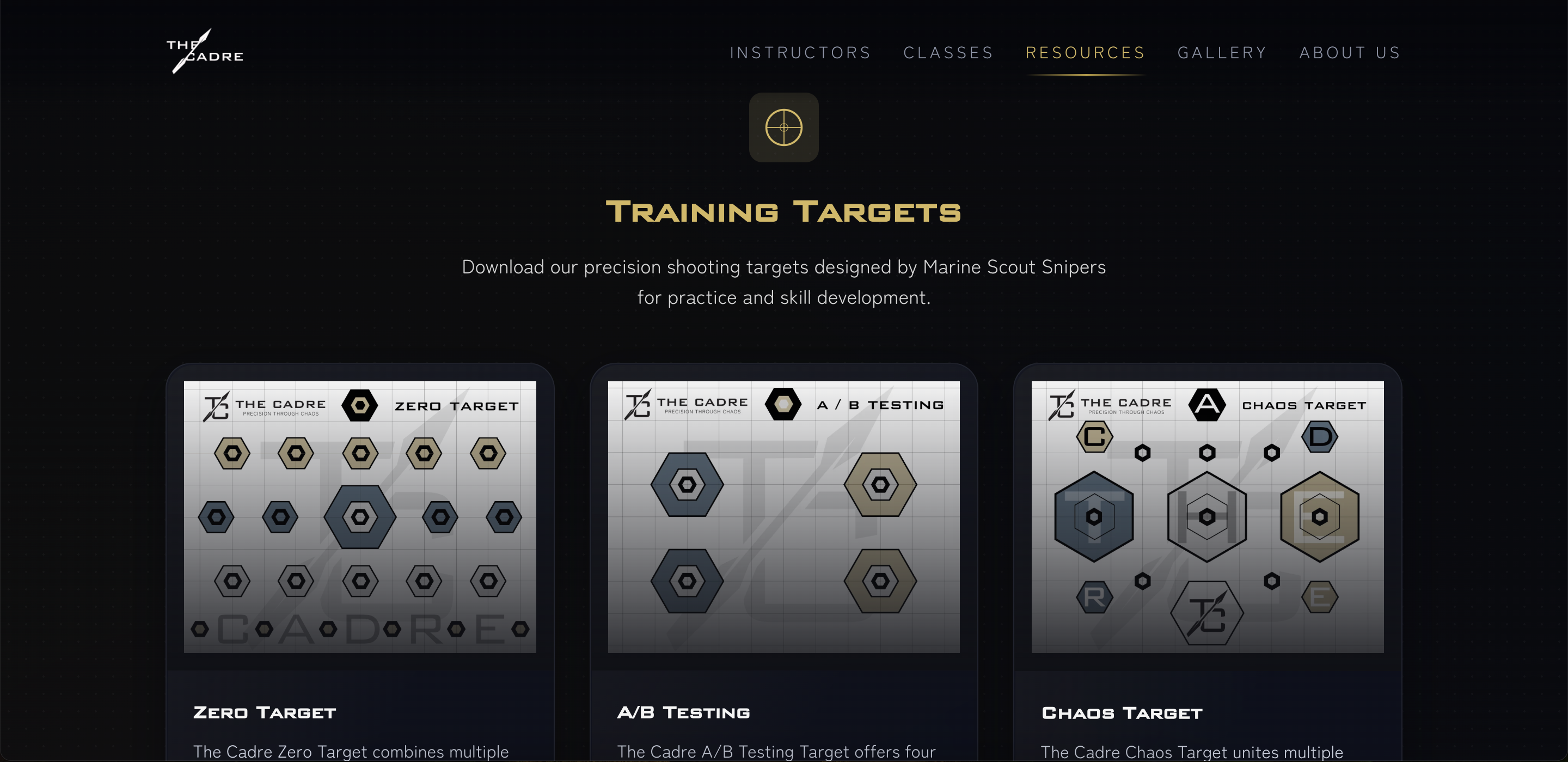 Thumbnail: Cadre Training resources