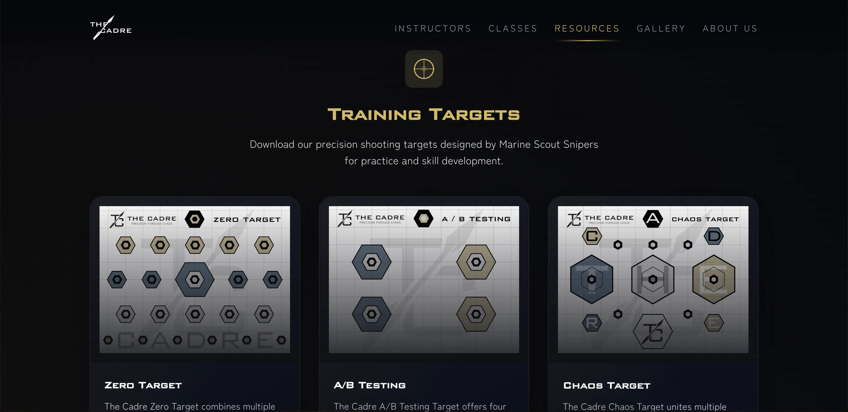Thumbnail: Cadre Training resources