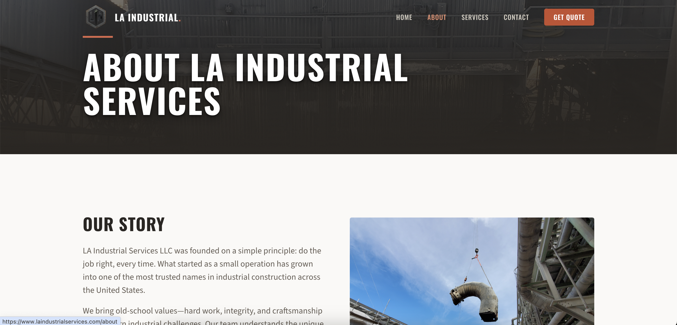 Thumbnail: LA Industrial about page