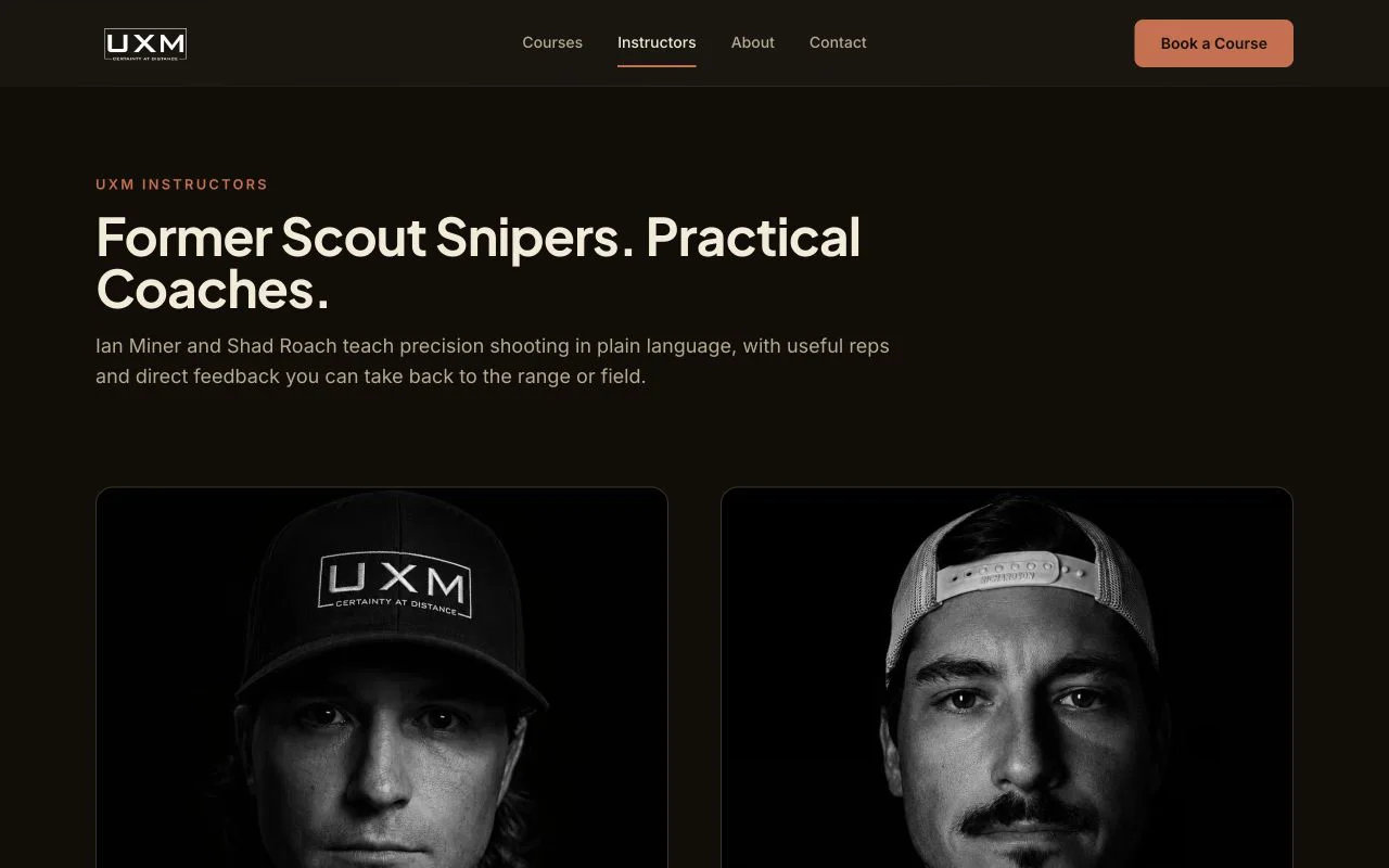 UXM Training instructor profiles
