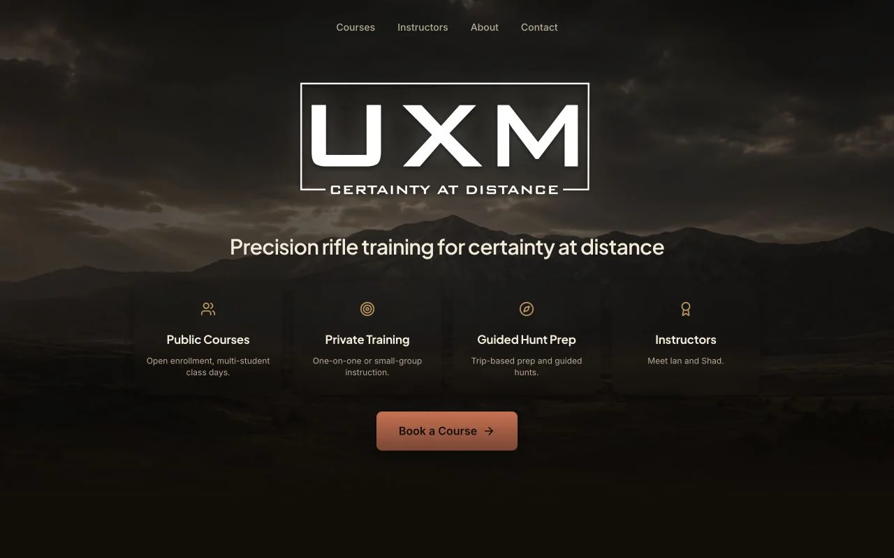 UXM Training screenshot